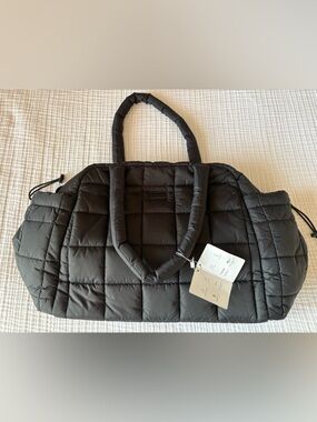 Augustnoa Weekender Black Duffle Bag